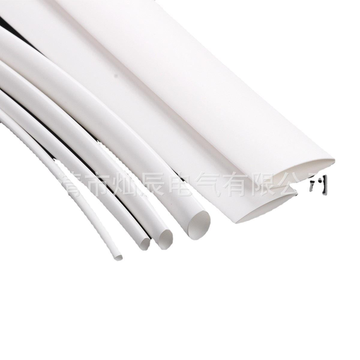 Cross-border e-commerce, heat shrinkable tube boxed 100PCS white, halogen-free flame retardant sleeve, factory direct sales
