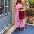 european and american export women's clothing: new cross-border summer dresses for women - fashionable, sweet, slim-fit solid color dresses