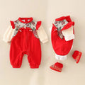 Baby clothes spring/autumn newborn girl romper princess full month 100-day first birthday dress bodysuit
