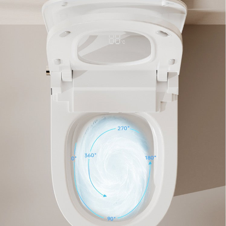 Smart toilet household fully automatic toilet with water tank foam shield no water pressure limit voice control toilet