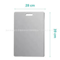 Pure titanium cutting board camping style outdoor for home thickened titanium chopping board for home double-sided titanium alloy chopping board fruit board panel