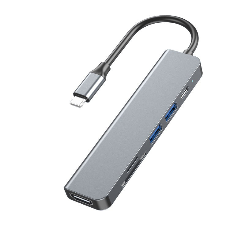 Type-c to hdmihub six-in-one 4k*2k hub sd/tf macbook adapter usb flash drive