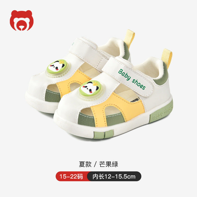 Toddler shoes baby boys summer sandals infant soft sole squeaky shoes cartoon 1-3 years old baby shoes children's shoes