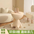 Cream style new arrival popular living room small flat head coffee table creative simple plastic side table ins style bedroom corner table