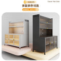 Steel kitchen storage rack cabinet storage cabinet for home floor-standing storage cabinet dustproof sun protection balcony cabinet bookcase shoe cabinet