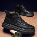 2026 spring new trendy casual sneakers chunky sole british style business men's shoes men's work boots martin boots