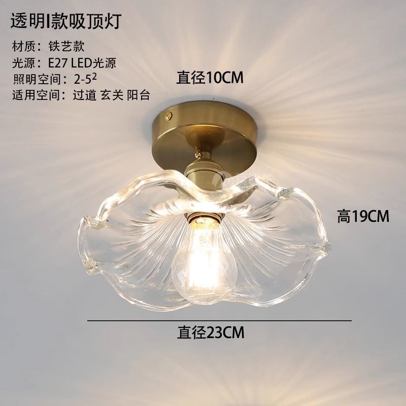 Aisle light corridor light led modern casual cream frenchaccessible luxury crystal light entrance porch balcony ceiling light