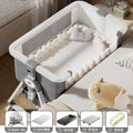 Upgraded aluminum alloy - grey - standard pad combo three [rocking chair conversion - six adjustable positions - foldable]