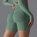 European and american seamless yoga shorts - high waist, butt-lifting, compression shorts - breathable, quick-drying, running, sports, fitness, 3/4 length shorts