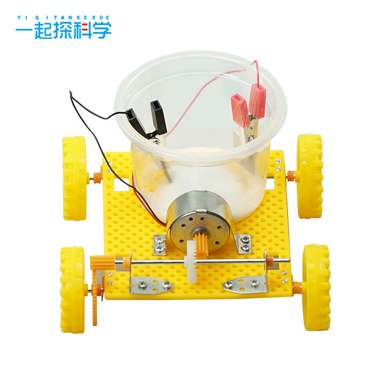 Salt water power generation kinetic energy vehicle physical experiment DIY material package creative handmade gizmo scientific experiment