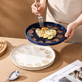 Influencer-style retro creative stoneware dinner plate - ceramic dinner plate, salad plate, steak plate for home use - wholesale