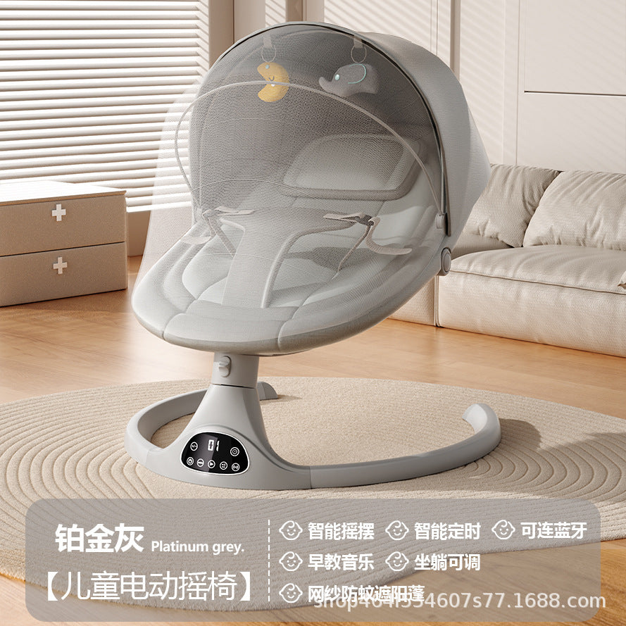 Baby Electric Soothing Cradle Bed Artifact Baby Multifunctional Sitting and Reclining Rocking Chair APP Remote Control
