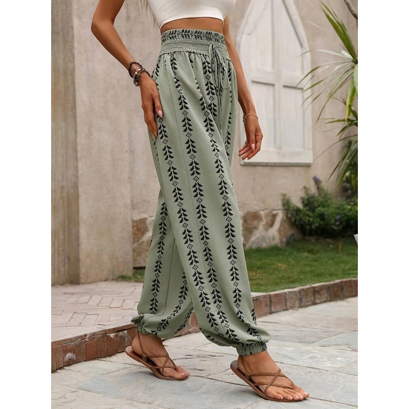 cross-border listing: new  original women's striped loose fit casual pants