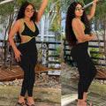 Fashionexport women's clothing  cross-border supply summer hot-selling fashion sexy suspender pit strip pure color jumpsuit