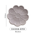 Ins creative floral desktop jewelry organizer ceramic tray - unique embossed entryway display & storage ornament