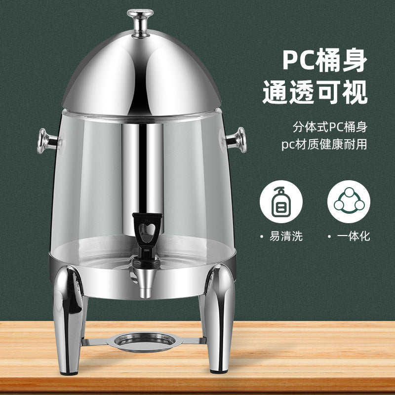 Coffee tripod, restaurant commercial beverage bucket Stainless steel visual beverage machine Juicer Korean, juice tripod
