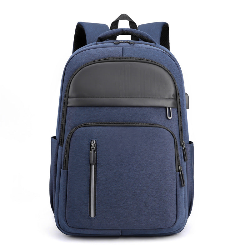 Processing custom 2023 spring backpack men's casual business computer bag large capacity multi-functional student book