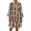 Amazon summer european style casual minimalist elegant bohemian romantic vacation v-neck dress for women