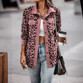 fashion women's leopard print button-down long sleeve jacket - autumn/winter collection (us & europe)