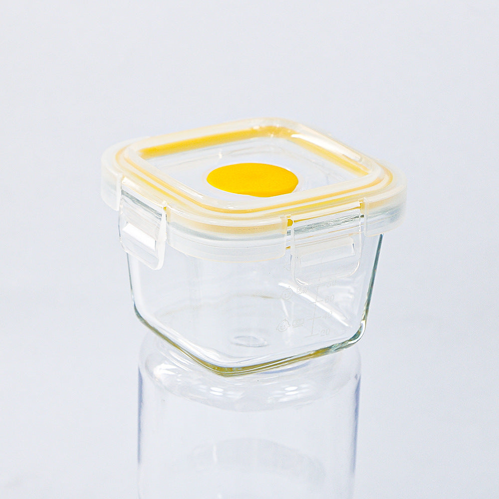 Mini food storage containers, food-grade thickened airtight baby food compartments, kids' home storage square divided boxes - wholesale