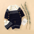 Baby knitting onesie fall and winternewborn baby boy sweatercuteheattech crawling suit 020