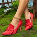 Women's high heels - cross-border fashion, european & american style - hot selling bow-tie pumps on amazon & aliexpress