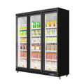 Customized three-door defrost freezer commercial supermarket fresh food freezer vertical durian freezer display cabinet cross-border supply