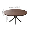 Source factory retro round designer creative medieval style family table casualfor home pull-out oval dining table