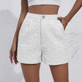new women's summer elegant jacquard high-waisted casual shorts for cross-border e-commerce on  (us & europe)