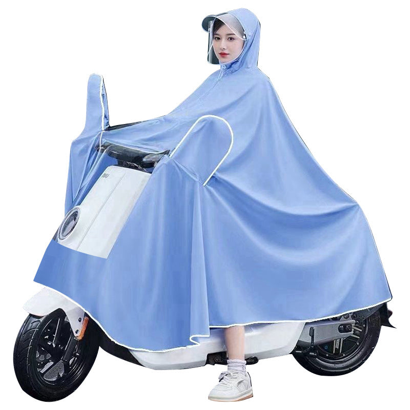 Raincoat, poncho, electric vehicle, motorcycle, full body, anti-heavy rain, all-in-one thickened single and double takeaway rider, special for rainproof