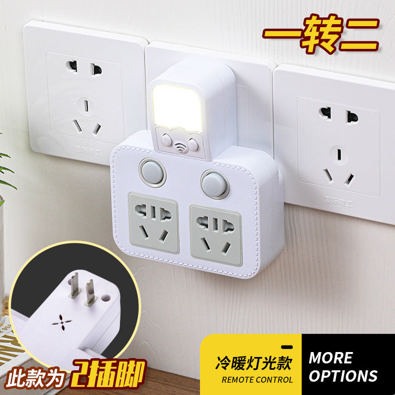 Two-pin socket 2-hole plug two-head plug strip two-phase for home with usb power strip japan taiwan drag power strip
