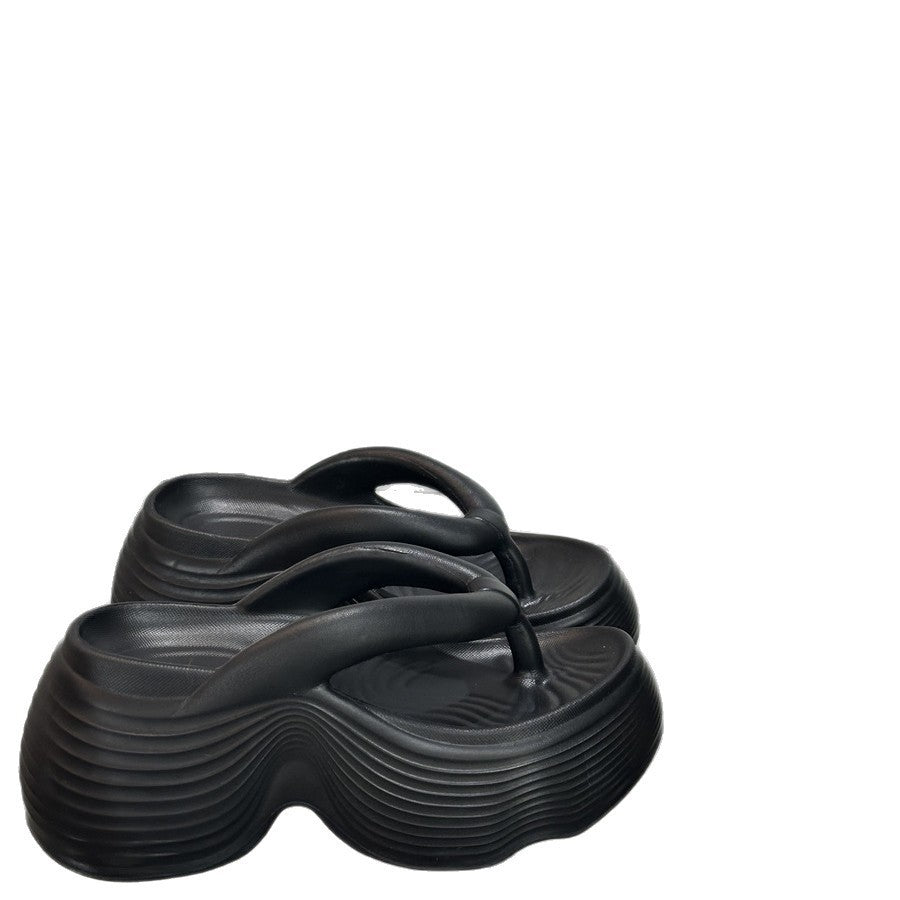 2026 new trendy thick-soled flip-flops for women - summer outdoor fashion sandals