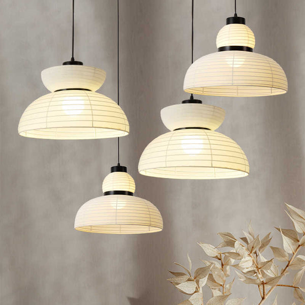 Designer Creative Japanese Wabi Wind Restaurant Living Room Hotel Bar Bed and Breakfast Tea Room Zen Fabric Combination Chandelier