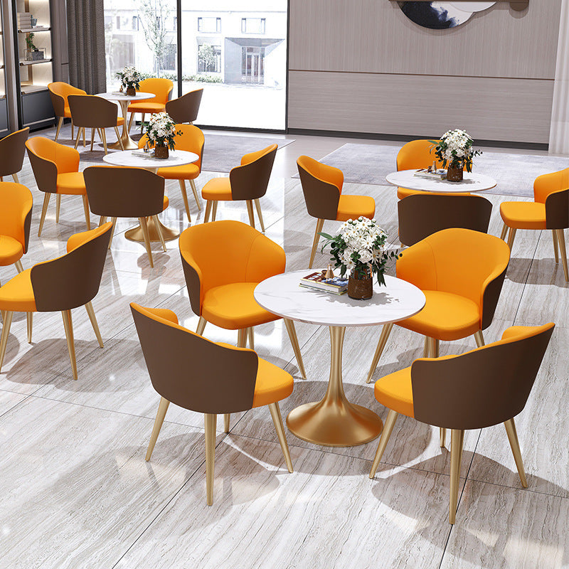 Luxury negotiation table and chair set - restaurant, hotel, reception sofa, one table four chairs, casual table and chairs, apartment small round table