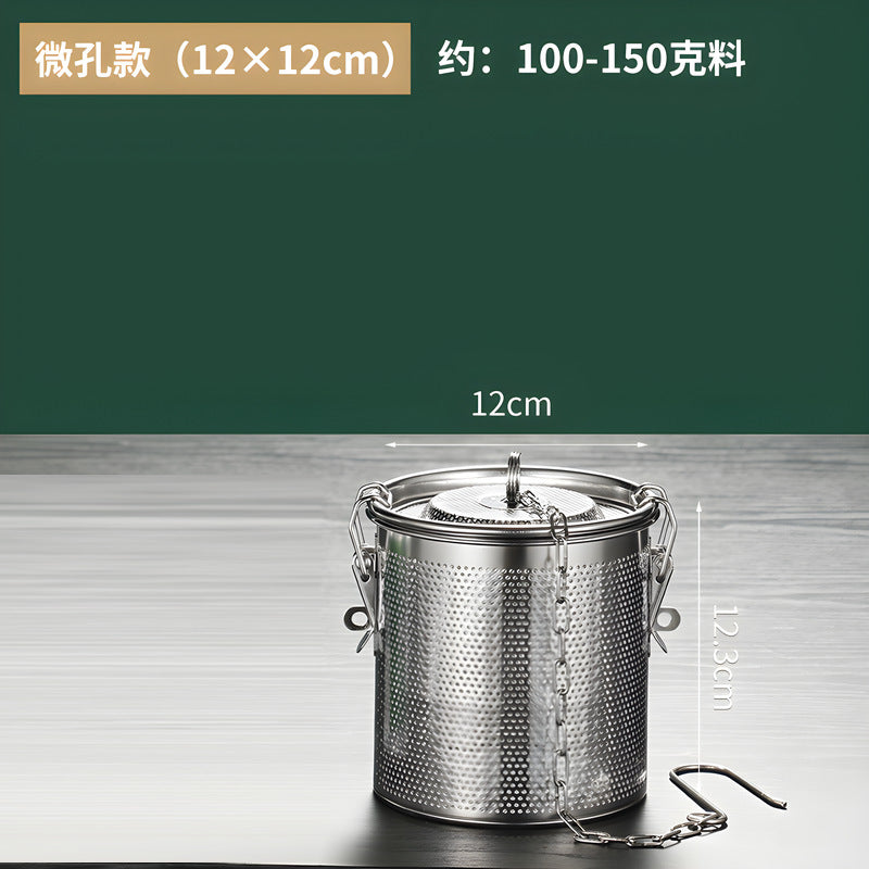 Stainless steel brine seasoning ball braised anise filter large capacity braised material bag filter basket filter bag brine basket