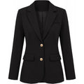 Amazon fashioncasual suit outwear women's  spring new arrivallong sleeves single breasted work suit