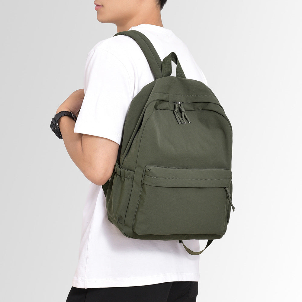 School bag High value Japanese simple campus backpack Korean version of college style student backpack Commuter bag Travel bag