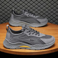Men's winter breathable mesh lightweight hollow-out running casual sports shoes for work, business, and labor protection - trendy footwear