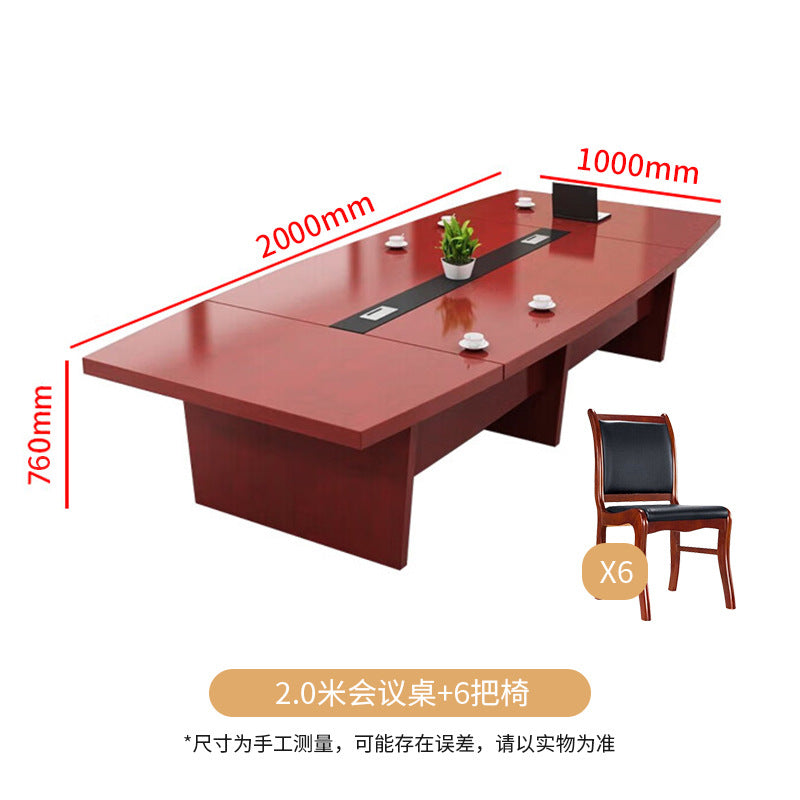 Saint li paint conference table - long table, minimalist modern oval, large conference table