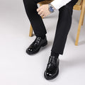 Genuine leather hand-crafted texture dress shoes for men - formal, casual, business, office, work, soft sole, wedding, groom shoes