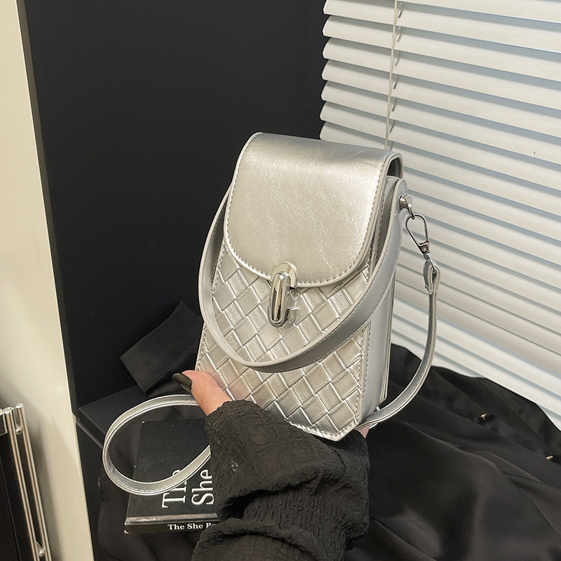 Foreign trade mobile phone bag women's 2025 new versatile small bag high sense foreign style shoulder messenger bag design sense small square bag