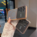 applicable large window samsung s26ultra mobile phone case s25u lycra frosted magnetic metal button protective case