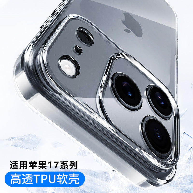Suitable for apple 17 mobile phone case iphone17promax transparent 17airtpu protective case apple 17 mobile phone case