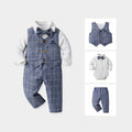 Baby spring & fallnew arrival first birthday dress boys gentleman suit kids vest small suit catching week clothes