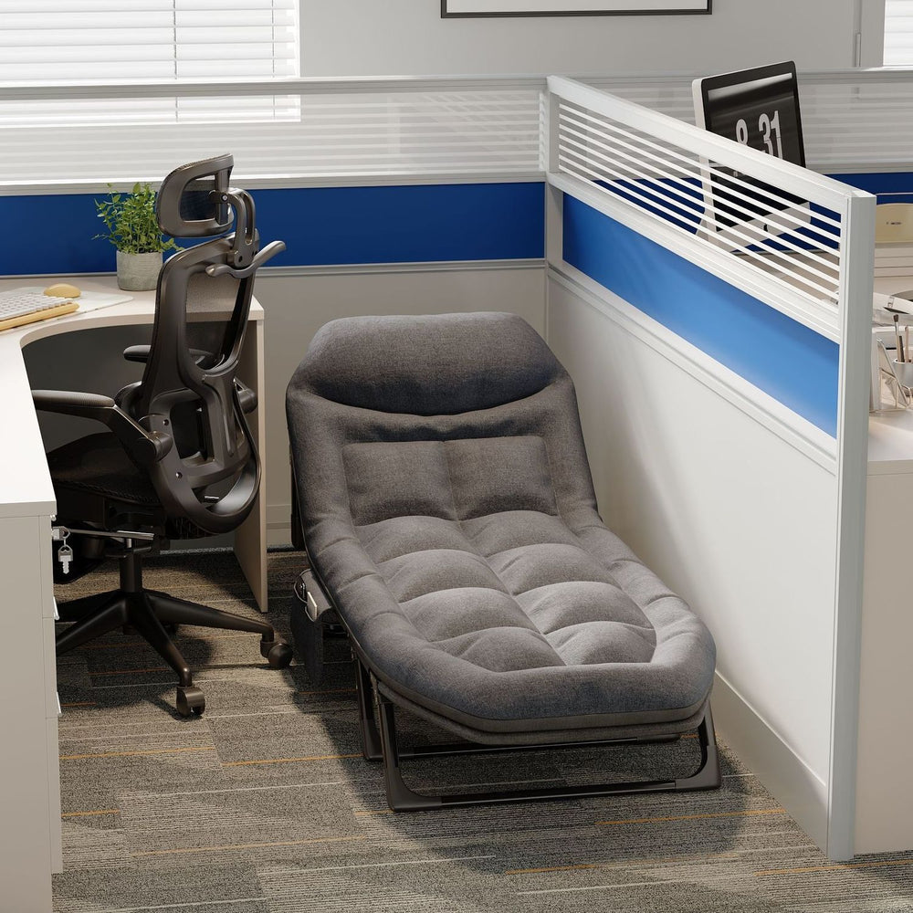 Foldable bed office nap chair handy gadget simple portable hospital accompanying march nap bed single nap bed
