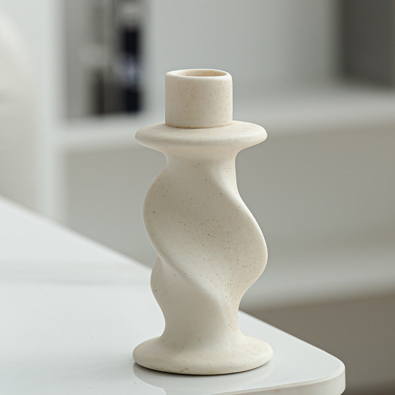 Nordic ins ceramic candle holder candle light dinner props romantic candle holder home dining table table decoration ornament