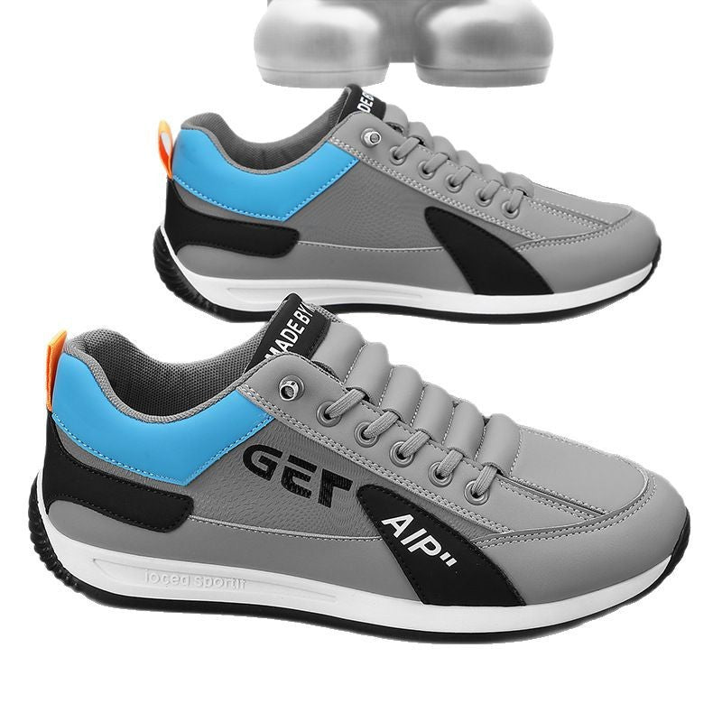 Men's slip-on sneakers: spring 2025 new arrivals - student style, athletic board shoes, running shoes, casual white sneakers, thick-soled winter edition