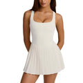 nude feeling with chest pad dress pleated skirt breathable quick-drying sports running bottom fashion tape tennis skirt for women