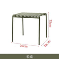 Outdoor modern casual outdoor courtyard table and chairs milk tea casual garden cafe open-air balcony iron art combination