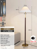 Modern minimalist floor lamp - stylish decorative lighting for living room, sofa side, study, bedroom, and bedside. fabric lampshade, upright design